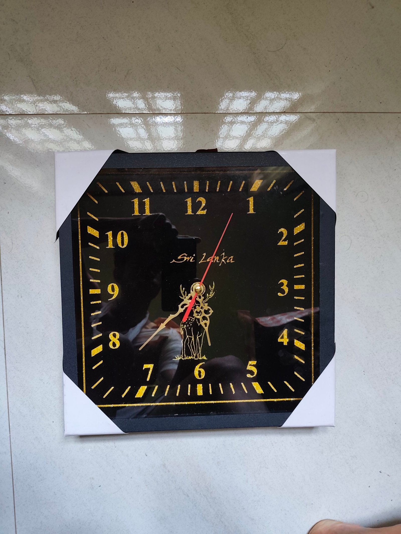 Handmade Sri Lankan Elephant Wall Clock