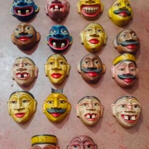 Authentic Sri Lankan Kolam Wooden Mask