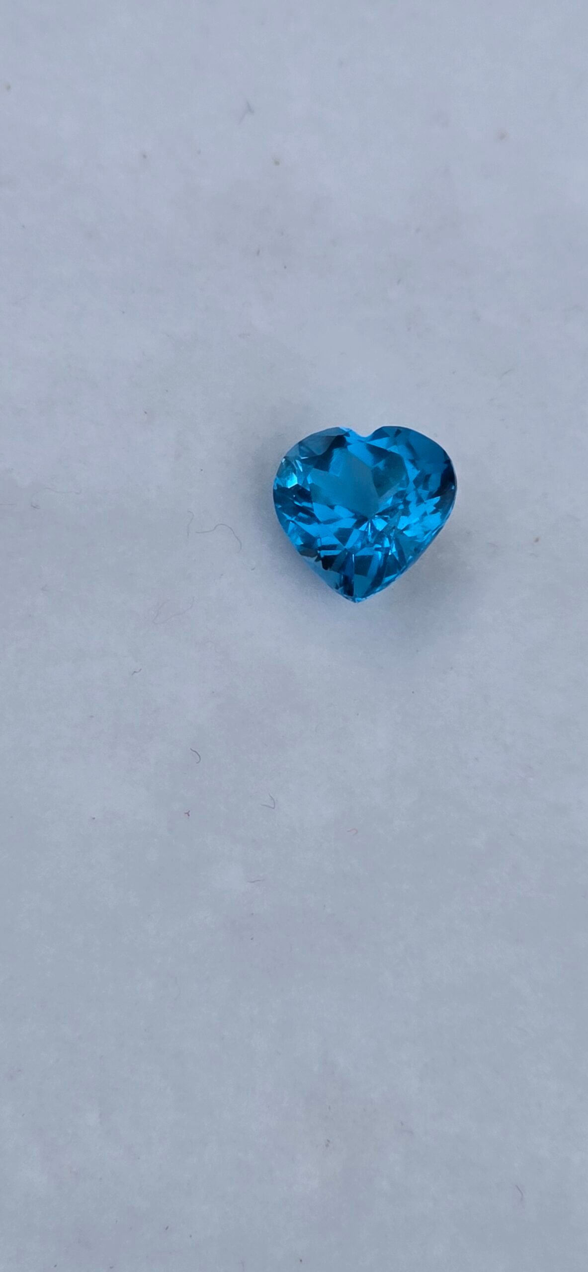 Blue Topaz Heart shape