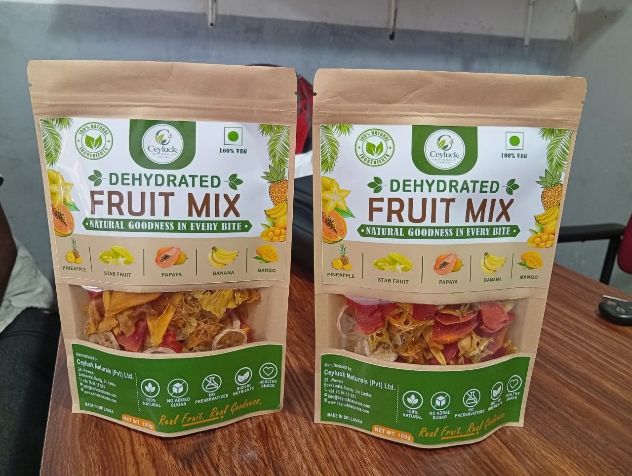 dehydrated mixed fruit